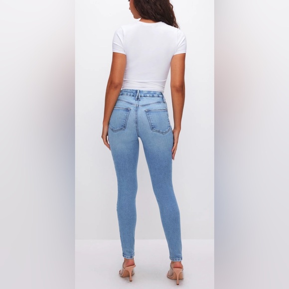GOOD AMERICAN Soft-Tech Good Leg Skinny Jeans Indigo 506 Size 10/30 - Picture 3 of 8